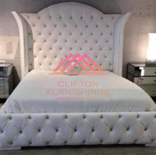 Alexander Bed Frame in Crushed Velvet