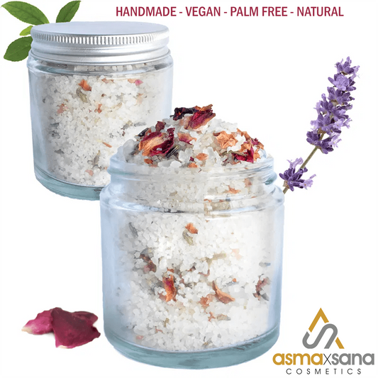Asma X Sana Calming Luxury Bath Salts Natural Handmade Vegan Palm Free