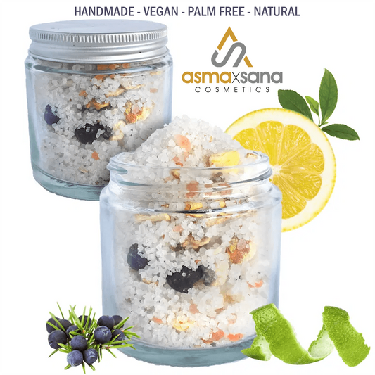 Asma X Sana Gin & Tonic Luxury Bath Salts Natural Handmade Vegan Palm Free