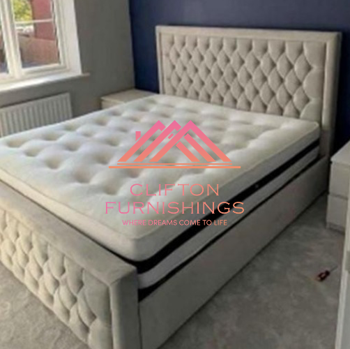 Cambridge Bed Frame in Crushed Velvet
