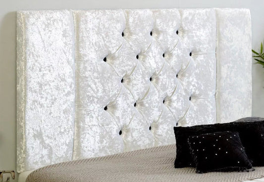 Jakarta Floor Standing Headboard in Crushed Velvet