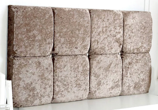 Cuba Strutted Headboard in Crushed Velvet