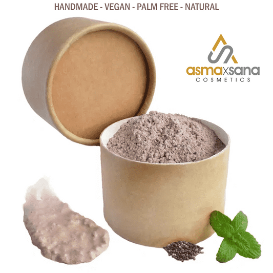 Asma X Sana French Red Clay Face Mask Natural Handmade Vegan Palm Free