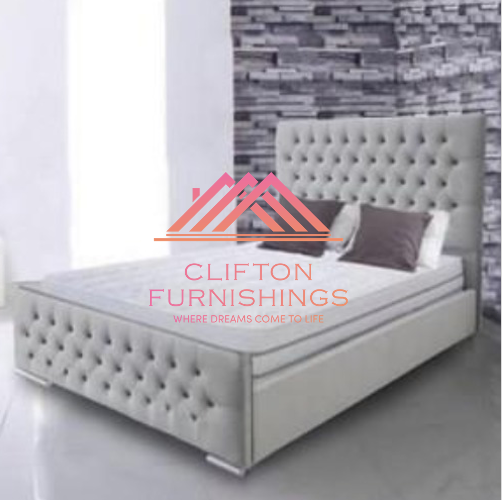 Florida Bed Frame in Crushed Velvet