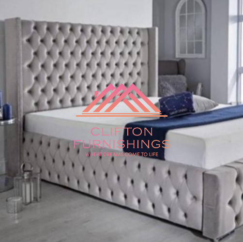 Frankfurt Bed Frame in Crushed Velvet