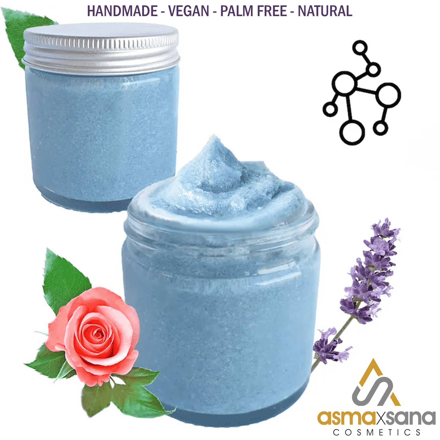 Asma X Sana Anti-Ageing Facial Polish Scrub Natural Handmade Vegan Palm Free