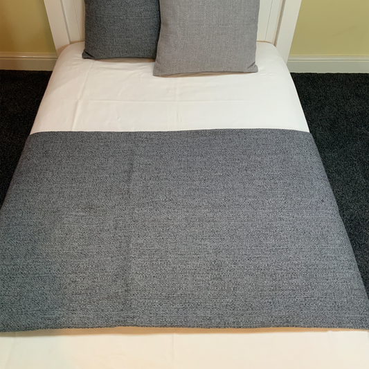 Handmade Basket Weave Like Bed Runner Throw Home Decor Sofa Cover Winter Blanket