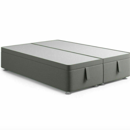 End-Lift Ottoman Storage Base in Crushed Velvet