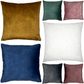 Coniston Velvet Cushion With Removeable Insert Soft Feel Decor Sofa Bed Chair
