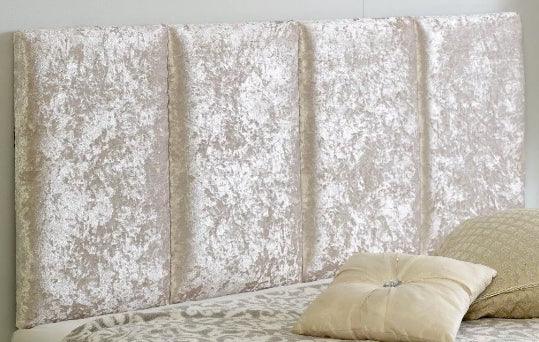 Seville Floor Standing Headboard in Crushed Velvet