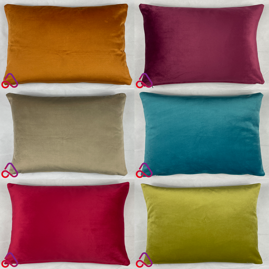 Handmade Rectangle Plush Velvet Cushion Cover Soft Feel Pillow Case Home Sofa
