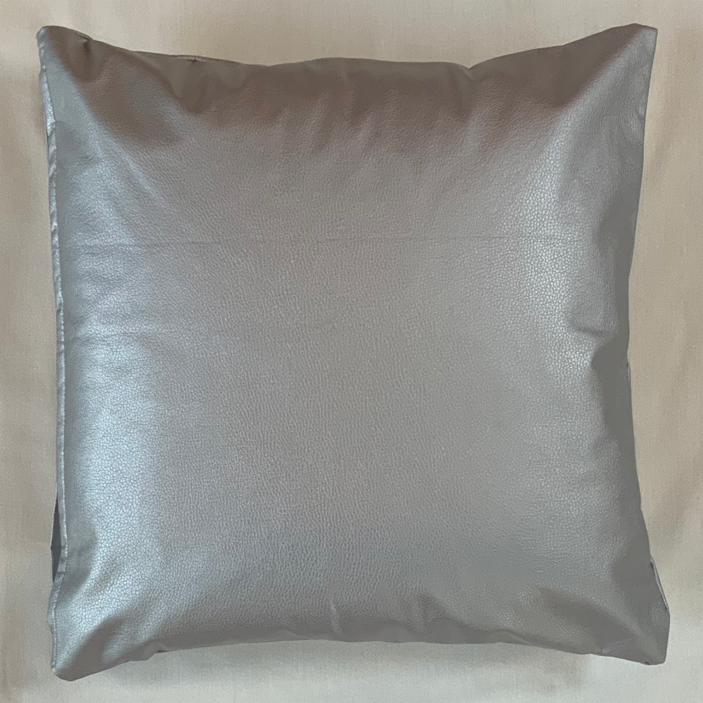 Handmade PVC Cushion Cover Pillow Case Vinyl Faux Leather Home Sofa Bed Decor